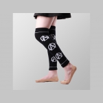 Anarchy - áčko v krúžku dámske nadkolienkové návleky na nohy Materiál: 80% akryl, 20% spandex  univerzálna veľkosť  dve farebné varianty